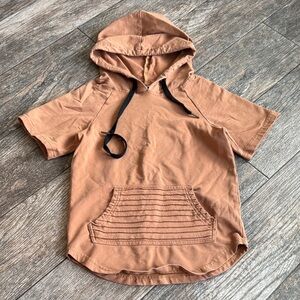 Kids Brown Hoodie with Front Pocket